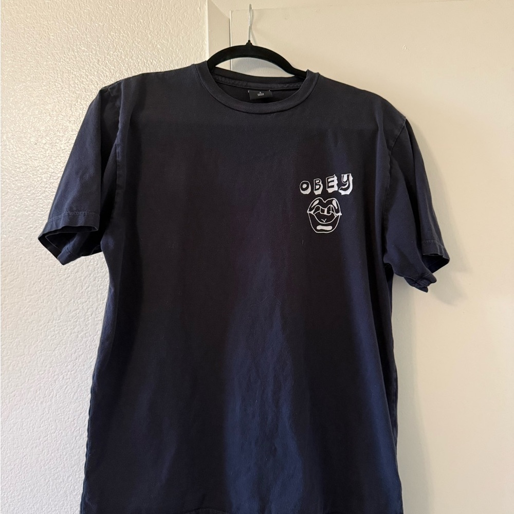 Obey Black Graphic Short Sleeve Tee